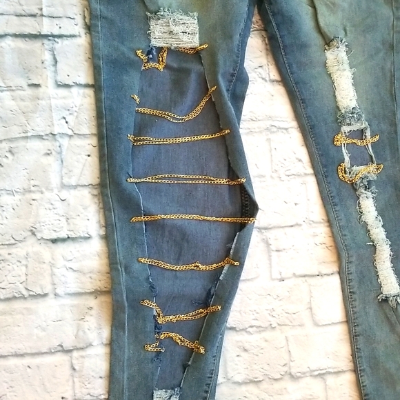 Denim Ripped Jeans - Picture 4 of 8